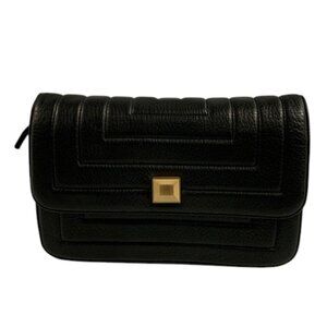Boogo Bag Women’s‎ Black Leather Crossbody Bag Clutch Made in Korea